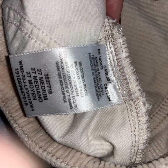 Lee Light Beige Corduroy Pants - Picture 5 of 5